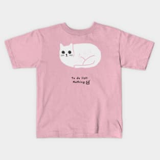 To do list (black caption) Kids T-Shirt